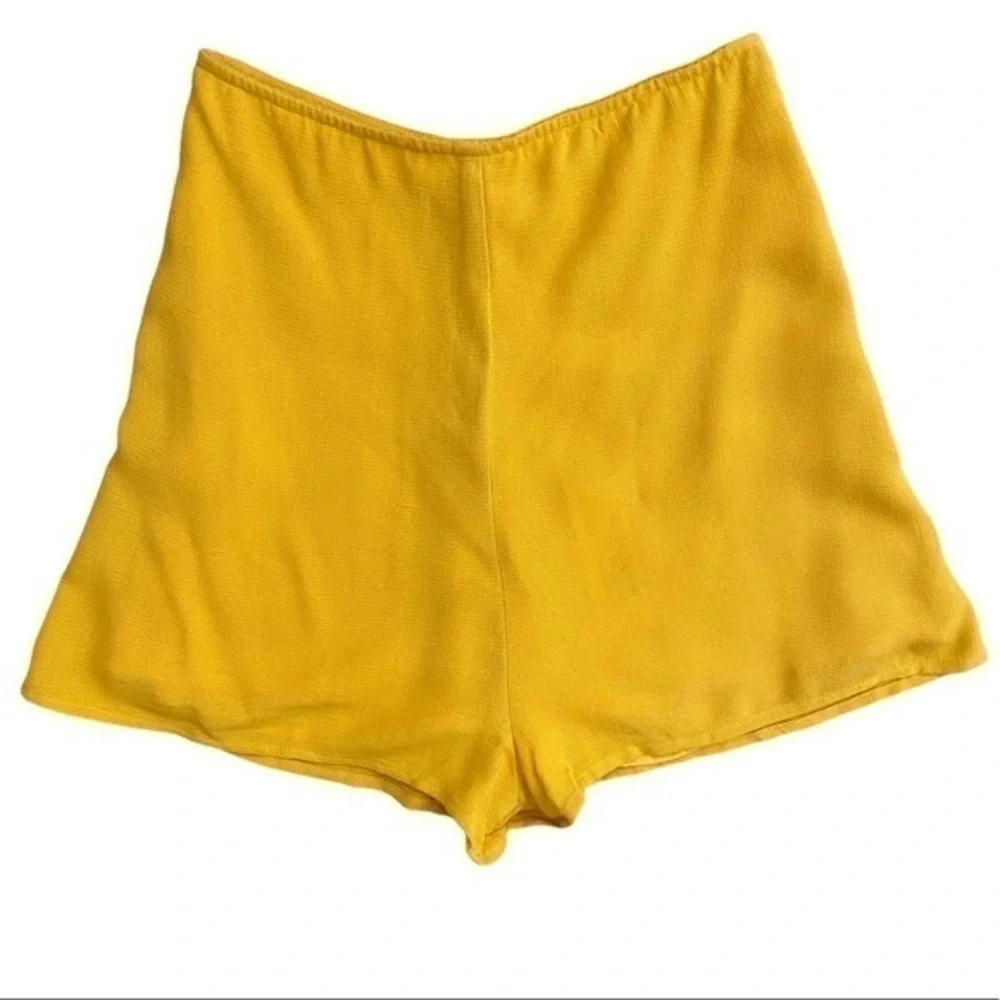 Rachel Pally Revolve High Waist Soft Yellow Gold Shorts Sunflower NWT